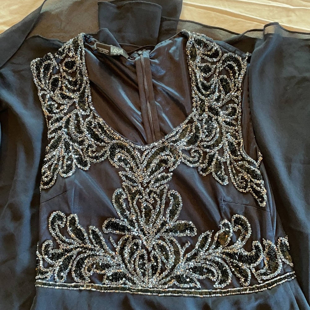 JKARA navy beaded formal gown - Picture 5 of 10